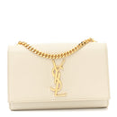 Grain De Poudre Small Monogram Kate Satchel Crema Soft
