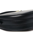 Soft Calfskin Arque Shoulder Bag Black