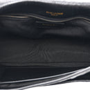 Crinkled Calfskin Matelasse Monogram Medium Niki Chain Satchel Black