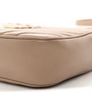 Calfskin Matelasse Monogram Lou Camera Bag Dark Latte