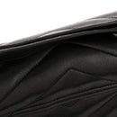 Grain de Poudre Calfskin Y Quilted Monogram Medium Loulou Chain Satchel Black
