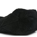 Shearling Nappa Triangle Quilted Patchwork System Tote Black
