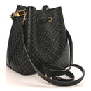 Calfskin Nanogram Embossed Neonoe BB Black