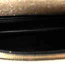 Metallic Canvas Woven Small Classic Monogram Kate Tassel Chain Wallet Gold