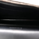Calfskin Crocodile Embossed Kate Monogram Tassel Chain Wallet Black