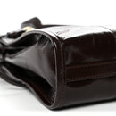Soft Lux Calfskin Mini Bonnie Dark Brown