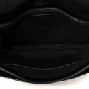 Crinkled Calfskin Matelasse Monogram Large Niki Chain Satchel Black