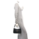 Calfskin Crocodile Embossed Le 5 A 7 Hobo Black