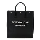 Linen Calfskin Rive Gauche North South Tote Grey