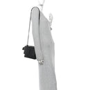Calfskin Crocodile Embossed Medium Monochrome Monogram Sunset Black