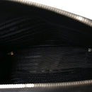 Saffiano Travel Medium Brique Crossbody Bag Black