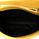 Suede Y Quilted Monogram Medium Loulou Chain Satchel Chartreuse