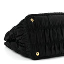 Tessuto Nylon Gaufre Tote Black