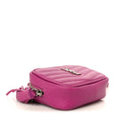 Grain De Poudre Matelasse Monogram Baby Lou Camera Bag Electric Fuxia