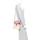 LV X TM Rattan Denim Calfskin Cerises Capucines Mini