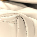 Lambskin Quilted Small Loulou Puffer Monogram Chain Satchel Blanc Vintage