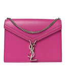 Smooth Calfskin Monogram Cassandra Clasp Bag Electric Fuchsia