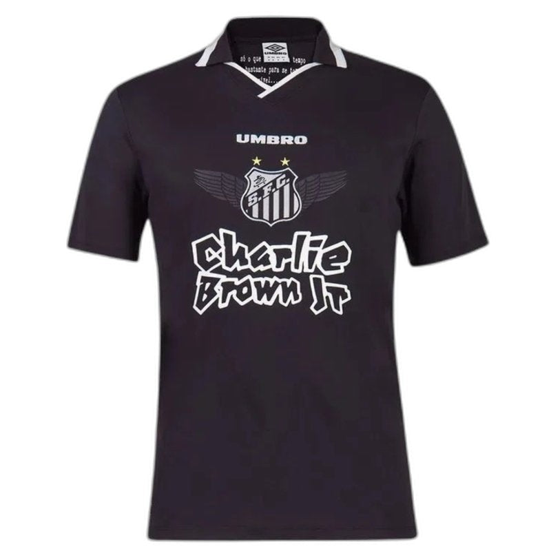 Santos Charlie Brown JR Black Jersey - Fan Version | Free Shipping + Keychain Gift