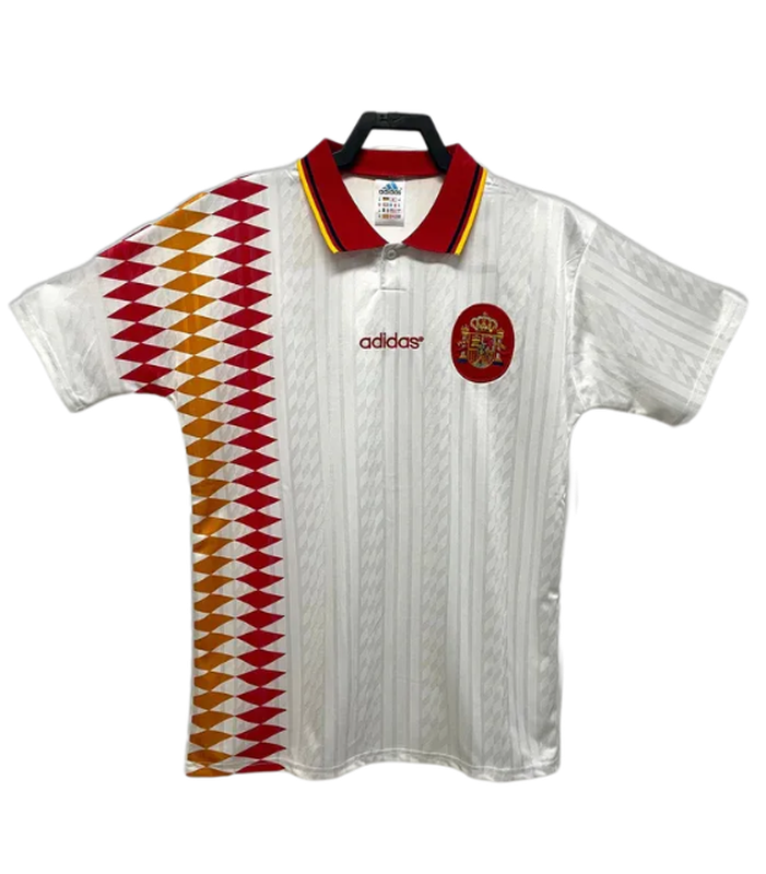 Spain 1994 II Away Jersey - Retro Version | Free Shipping + Keychain Gift